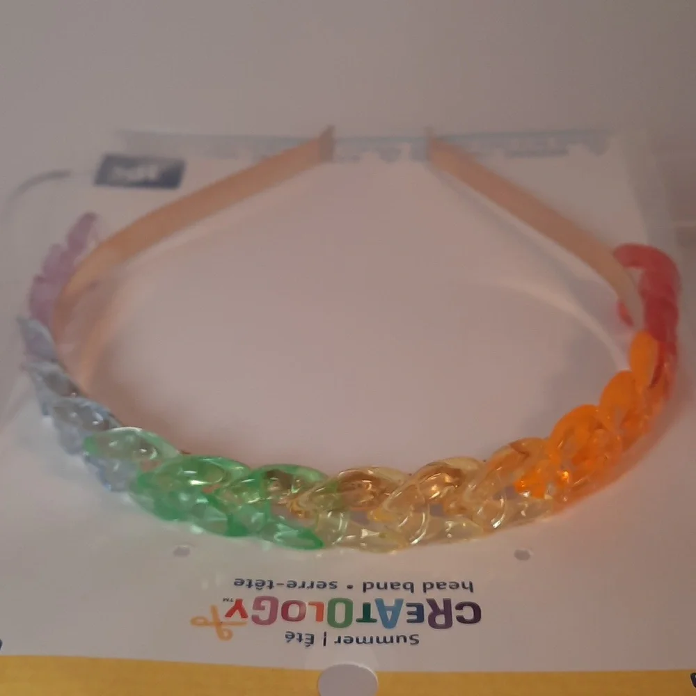💥 3/$20 Promo - Creatology Little Girl's Lilac Owl Knit Hat & Rainbow Headband